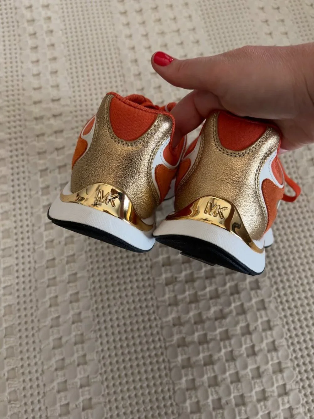 MICHAEL Michael Kors Riley Mixed-Media Trainer